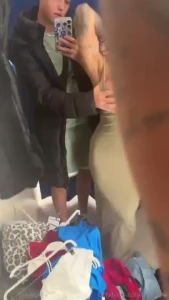 I said if you lick my pussy in the dressing room i ll give you my card