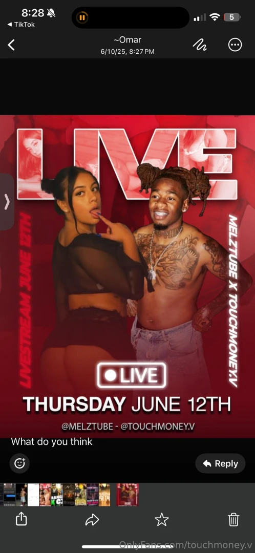 Yessir tomorrow me n melztubee will be live yes i said it melztubee we 