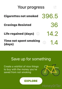 Go me i stopped logging my cravings tbh but that s okay i love the