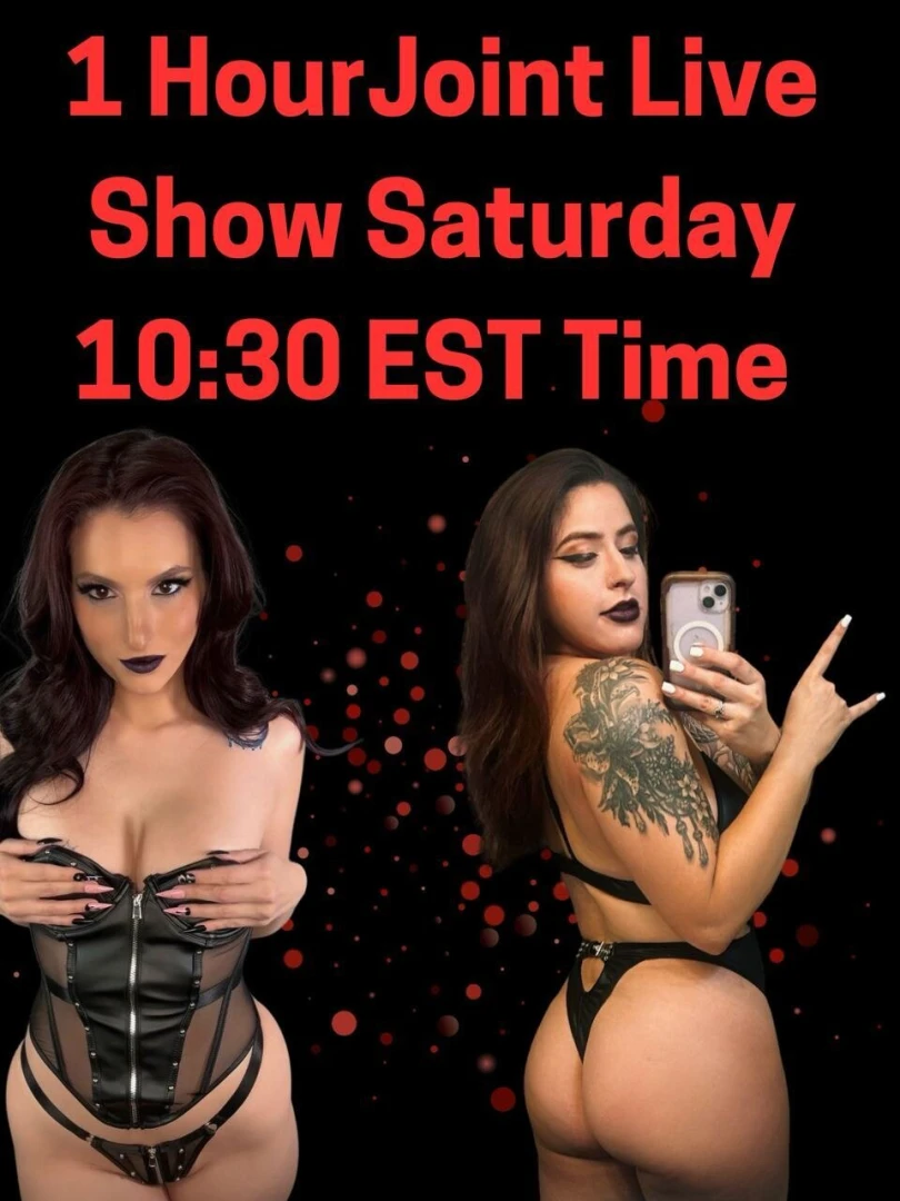 Me and angel_0f_death will be doing a joint live show saturday 