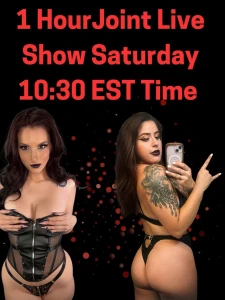 Me and angel_0f_death will be doing a joint live show saturday