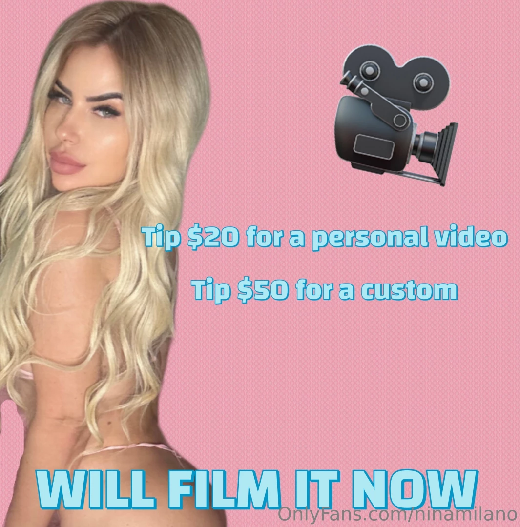 ninamilano - Can i film a personal video for you 