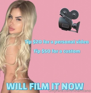 Can i film a personal video for you