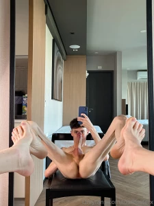 Do you sit suck my ass or my feet