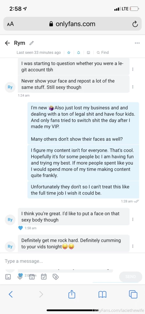 He is iso fat chicks fyi 