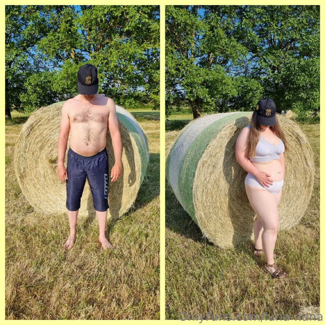 I met my best fan behind a hay bale will you be as naughty as him j ai 