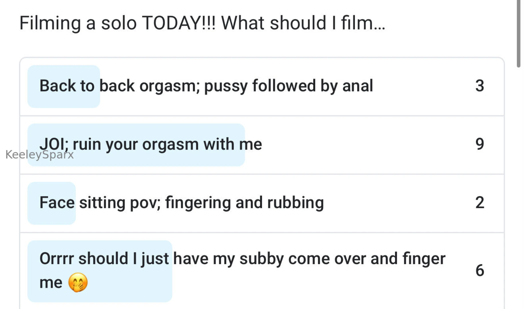 Looks like you all are going to ruin your orgasms for me 