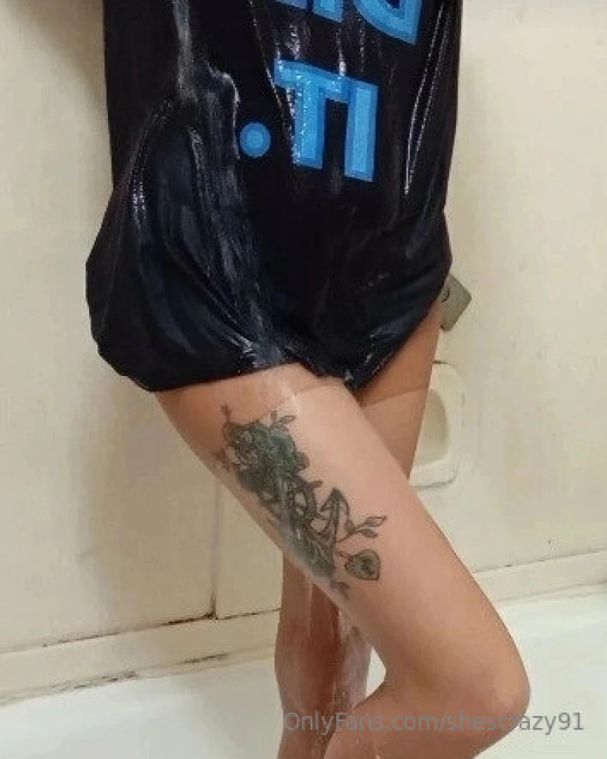 Pantyhose t-shirt and sock wetlook by me 