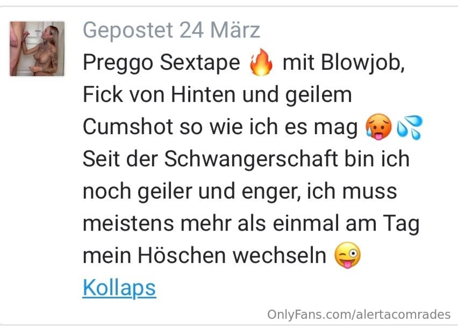 Hier nochmal eine bersicht der sextapes inkl bild und dem alten titel part 39 