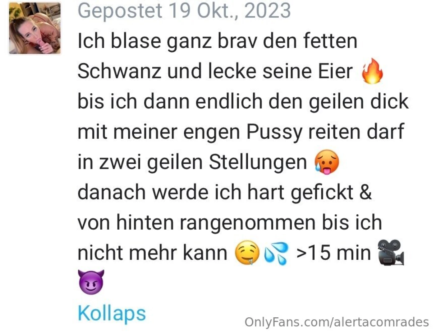 Hier nochmal eine bersicht der sextapes inkl bild und dem alten titel part 25 