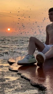 I was trying to get naked and that one couple kept walking by