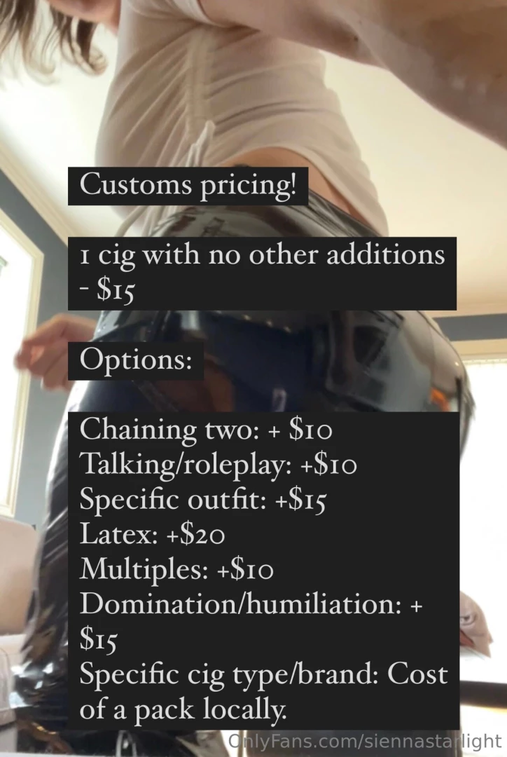 Customs are available if you want something specific 