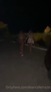 Hot blonde fucking in the woods