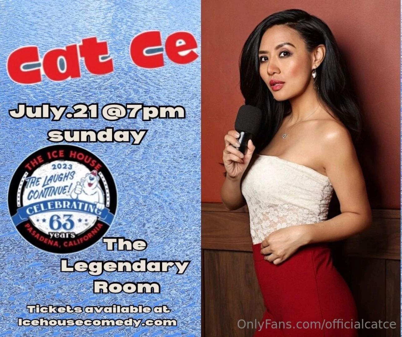 If you are in california this july you re welcome to come to my show 