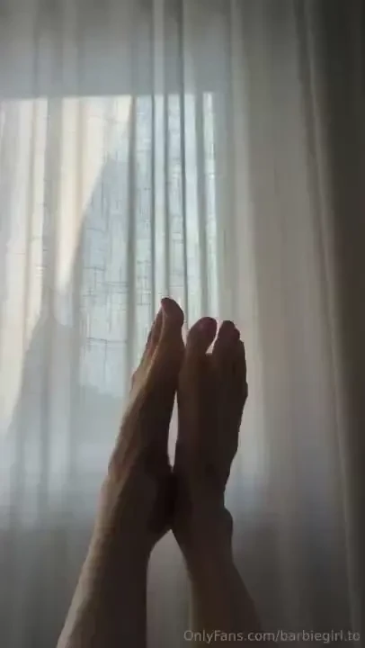 Barbie got a pedicure what do you think 