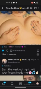 downwiththethiccness420 - Content posted to my vip this week zootedstreaming press play to see 