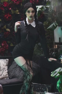 Full grown up wednesday addams photo set this one focuses on upskirt