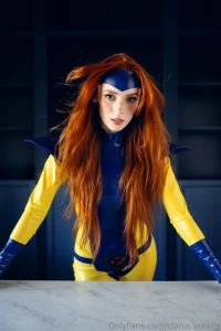 Jean grey do you prefer the latex bodysuit or the lingerie look i can