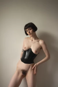 My first latex corset there are no clasps in the front so part of the part 5