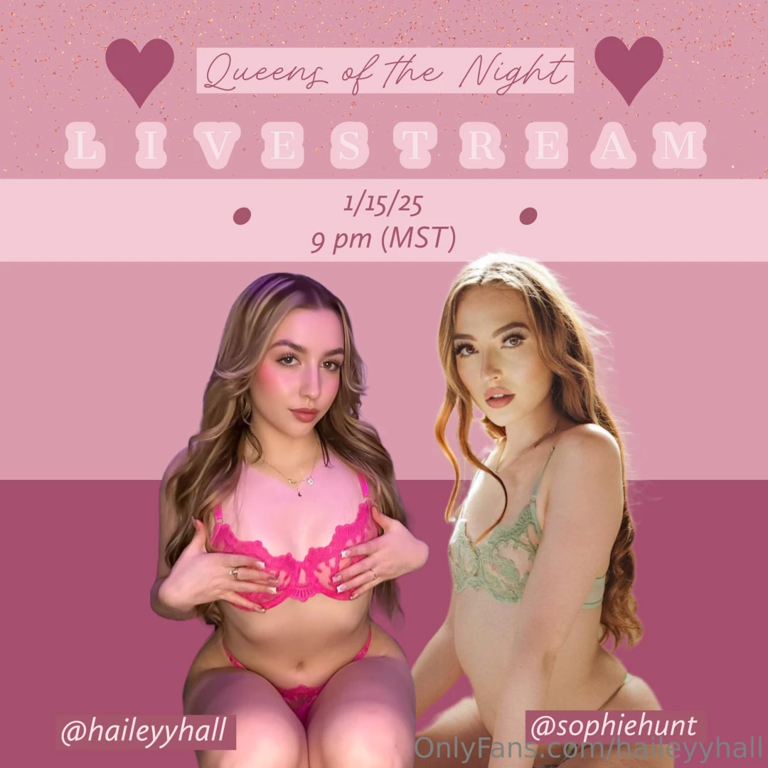 Don t miss a new erotic livestream with sophiehunt in 15 minutes you 