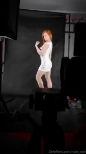 Behind the scenes strike a pose