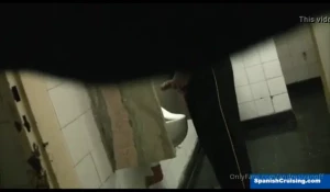 I went to a bathroom in a university and then the security man came