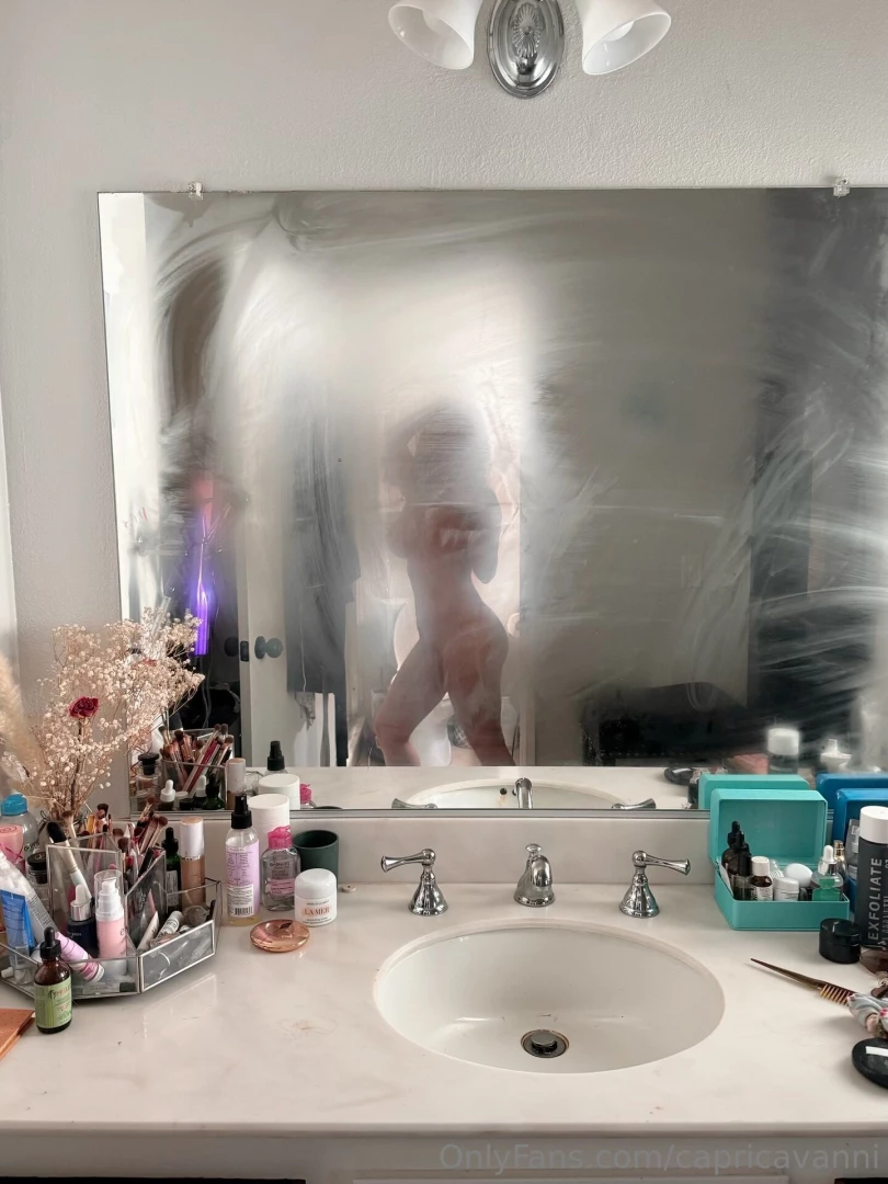 Taking a steamy shower 