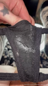 I m being such a big tease by cumming in my panties and showing them