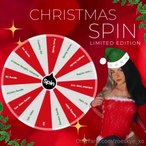 Christmas wheel -- limited edition nbsp 15 1 spin 25 2 spin 35 3 spins
