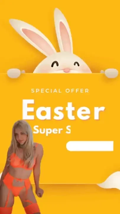I wish you a happy easter and today i am your easter bunny who brought 