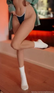 A cozy sunday night fyp cutie socks thongs petite slim braless part 4