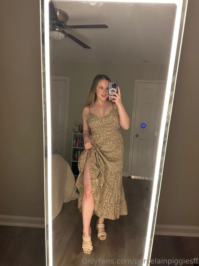 I think this slit in the dress is a little bolder than i thought it 