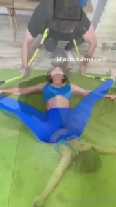 This was a brutal stretching class wanna see how he stretched my pussy