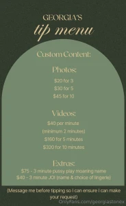 Tip menu i ve updated my tip menu i m open to customs but make sure to