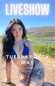 Join me for this last live for this month liveshow tuesday 27th may