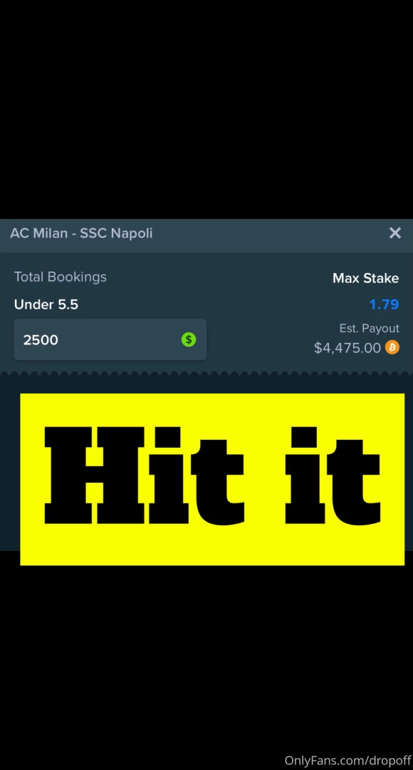 Soccer super hammer inside info just got word on a lock i absolutely 