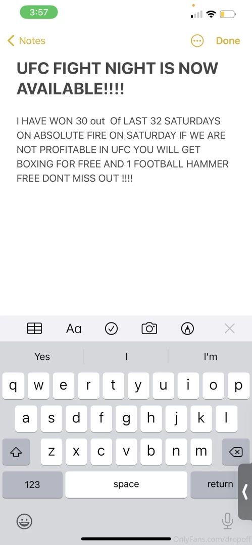 To get ufc fight night tip 250 on pin post on onlyfans will get all my 