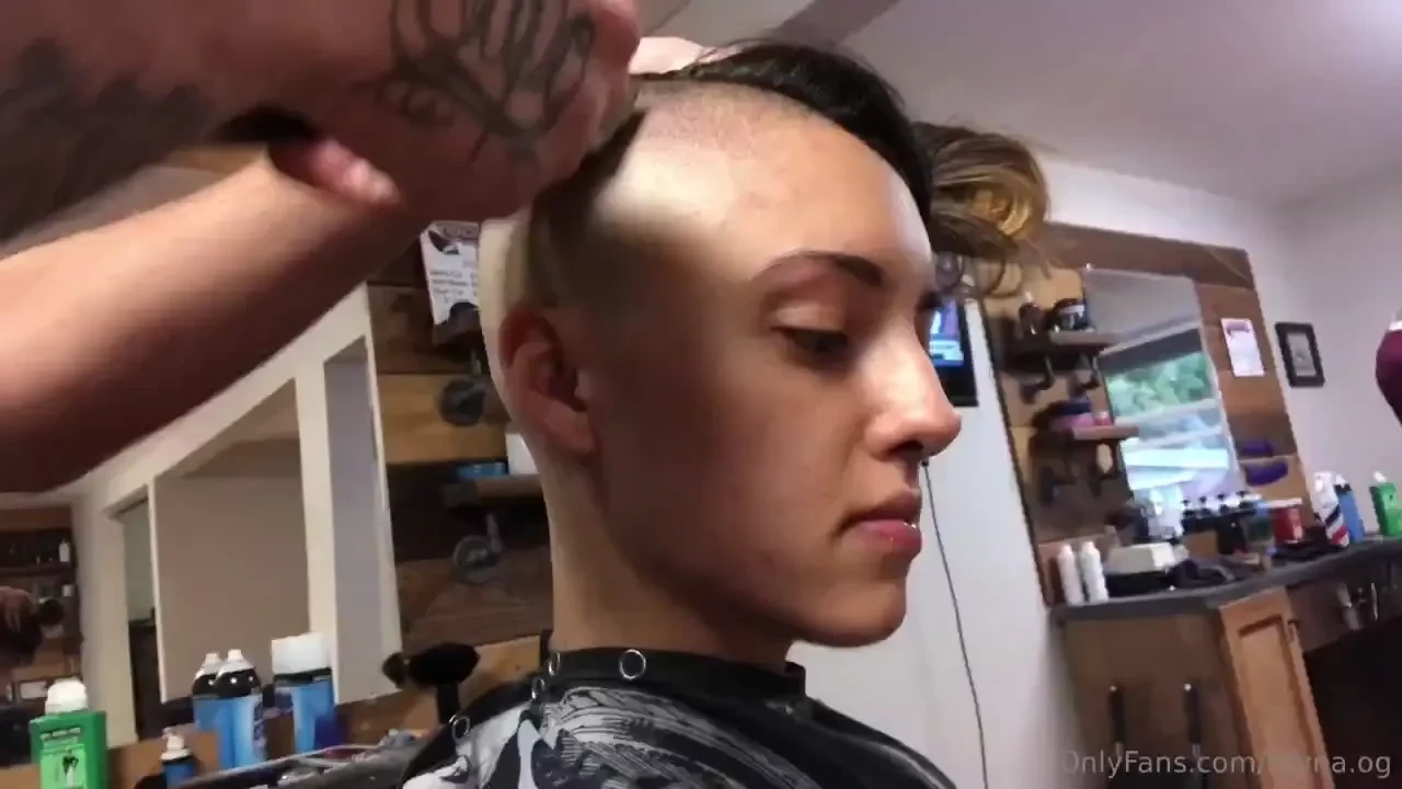 Fresh shave with after results straight hair 