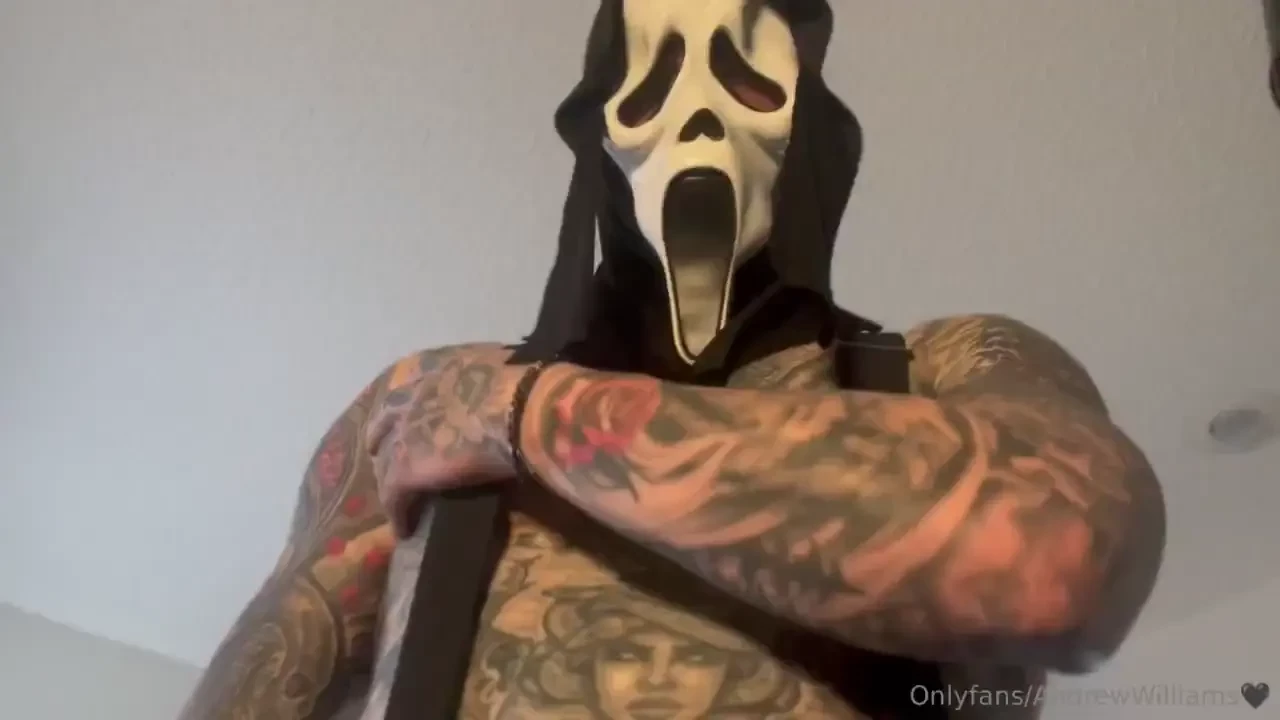 Ghostface degrading you and cumming on you 