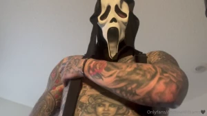 Ghostface degrading you and cumming on you