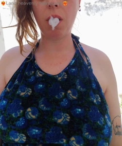 Heart-shaped smoke like a dragon in love