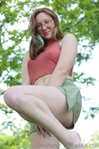 Barefoot in the grass this kitten lovesss the way soft grass feels in part 1