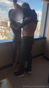 Vixen and bull getting acquainted in vegas
