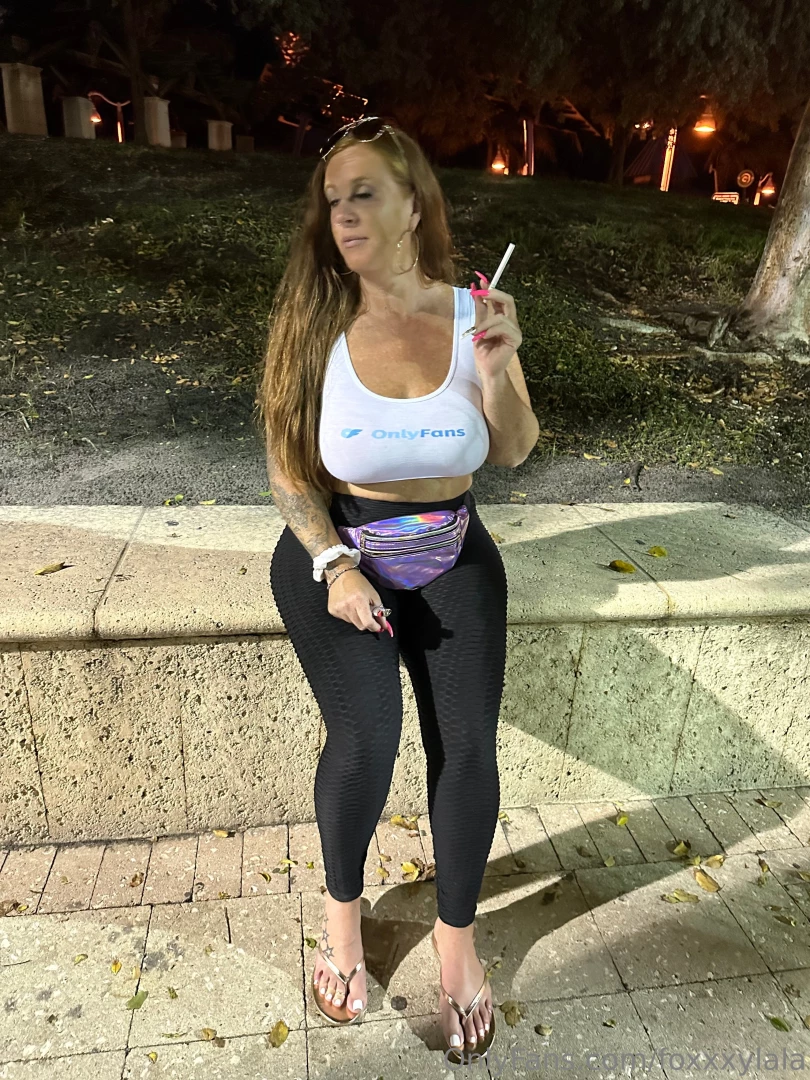 Walking amp smoking 4 walking around on vacation in leggings while part 2 
