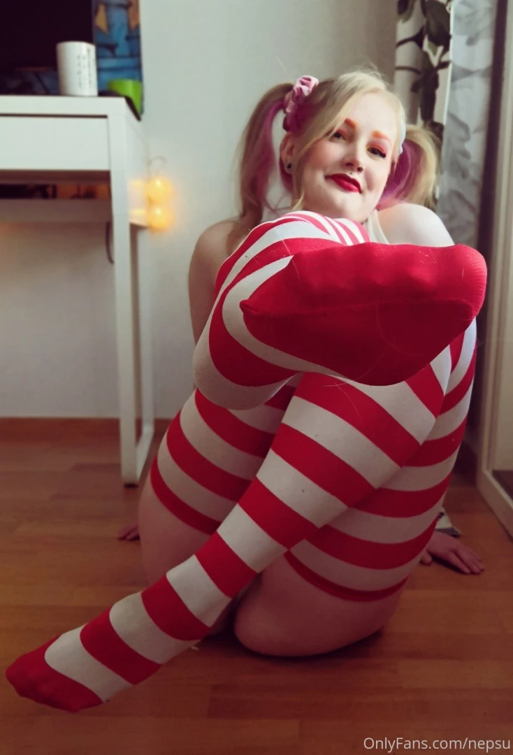 I feel like santa s lil helper in these socks absolutely love em so 