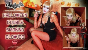 Smoking - double blowjob 14min halloween is coming and we have to