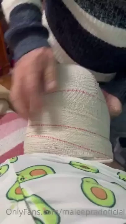 Vendando mis hermosos mu ones para que cojan forma les gusta 