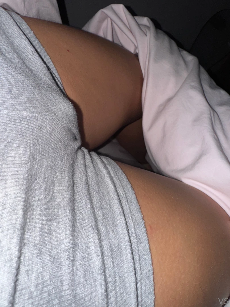 I got something between legs to show you 