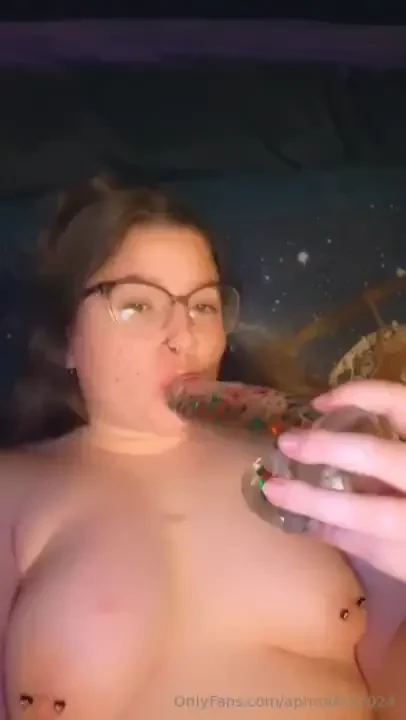 I love my cute new christmas dildo part 1 