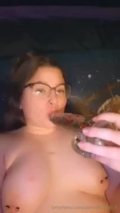 I love my cute new christmas dildo part 1